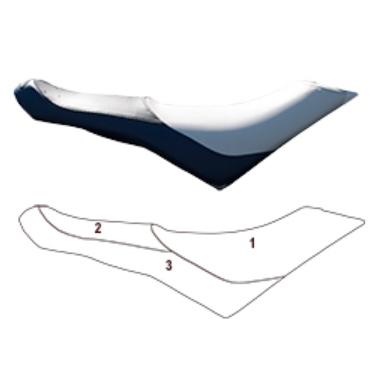 Blacktip Custom Seat Cover for Seadoo 2014-2018 Spark 2-Up/2014-2018 Spark HO 2-Up/2017-2018 Spark TRIXX 2-Up