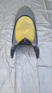 2005 Seadoo RXP 215 Yellow Seat Saddle Cushion Assembly w/ Blacktip Cover - Image 3