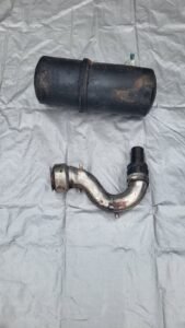 2005 Seadoo RXP 215 Exhaust Water Box w/ J Pipe Muffler GTX GTI RXT - Image 3