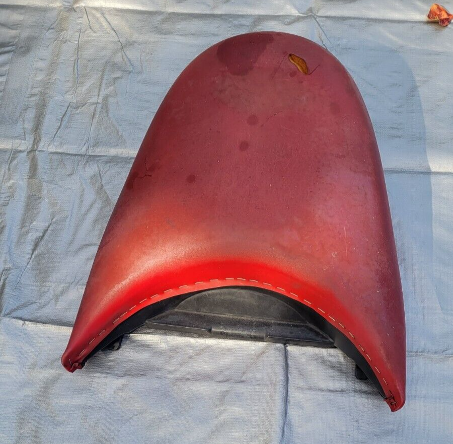 2007-08 Kawasaki Ultra 250x OEM Red Rear Seat Cover Foam Base Complete