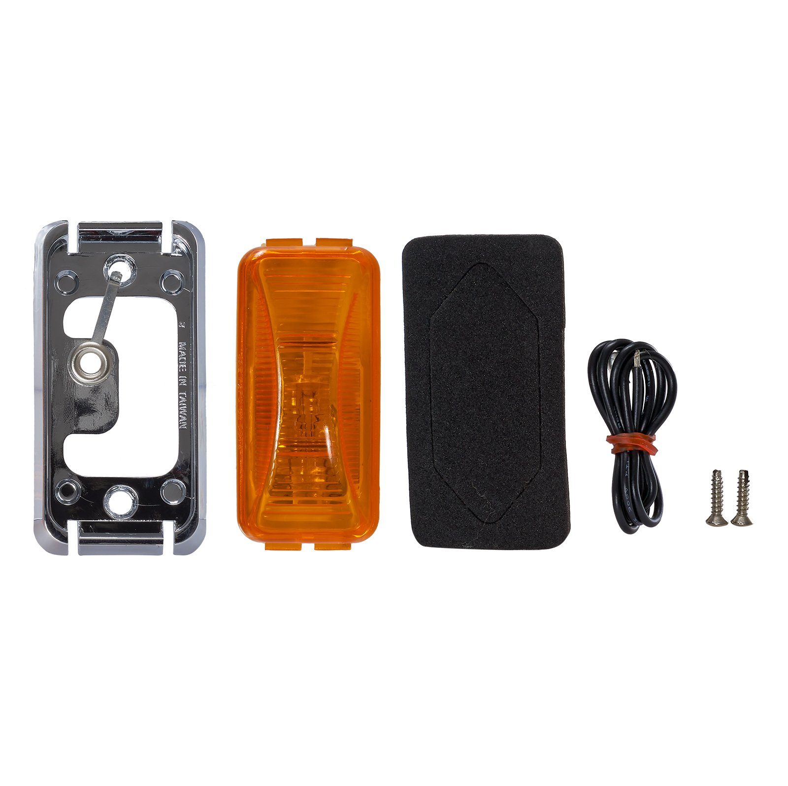 SBT LED-Clearance Light Amber Chrome Bezel