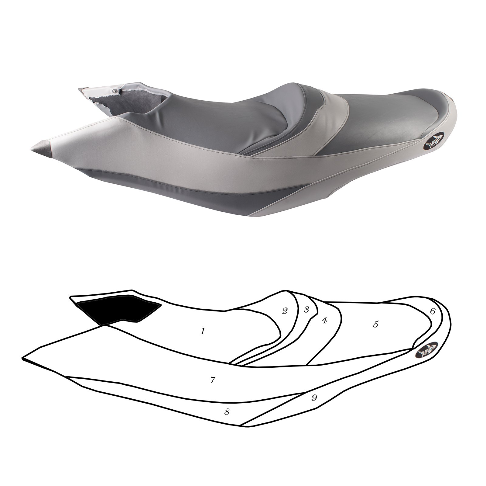 Blacktip Jetsports Seat Cover for Seadoo 2014-2015 GTX LTD 215/2011-2015 GTX LTD iS 260