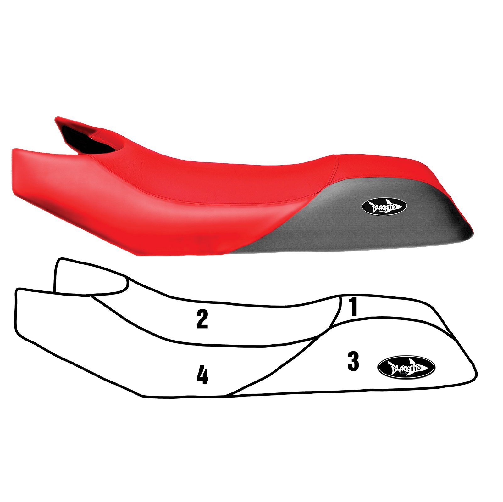 Blacktip Jetsports Seat Cover for Polaris 1997 SL1050/1996-1997 SL900/1996 SLX780/1997-2000 SLX PRO 785