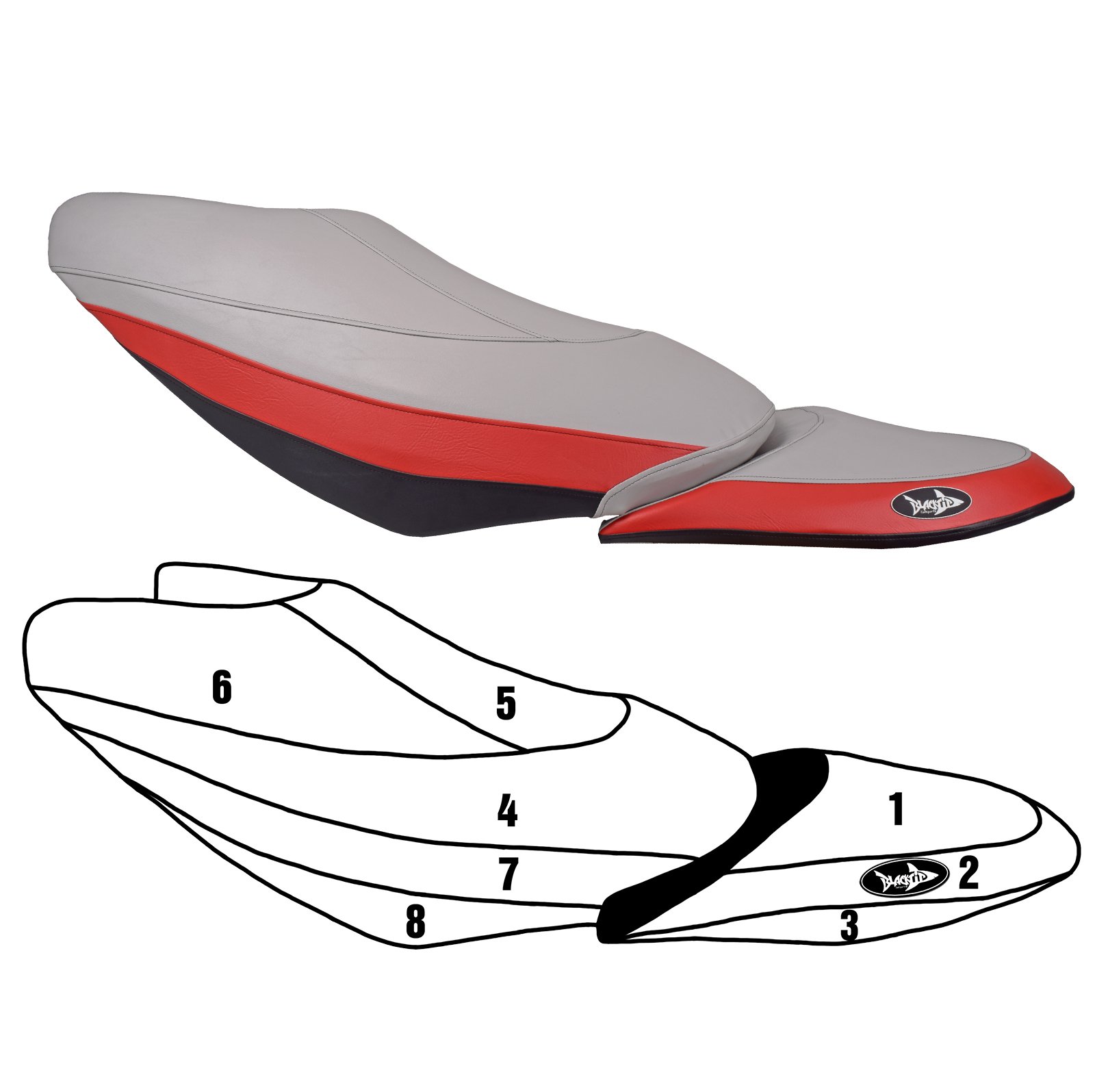 Blacktip Jetsports Seat Cover for Yamaha 2002- 2008 FX (non Cruiser models)