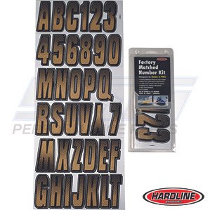 Hardline Boat Lettering Registration Kit 3 in. – 300 Beige/Black