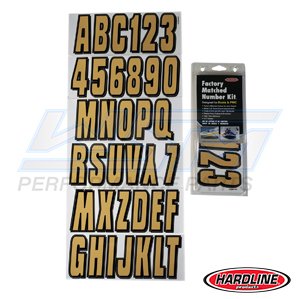 Hardline ID Sticker Kit Blue / Gold