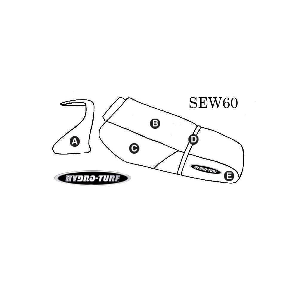 Hydro-Turf Seat Cover for Kawasaki ZXi (95-97) W/Cowling Cover