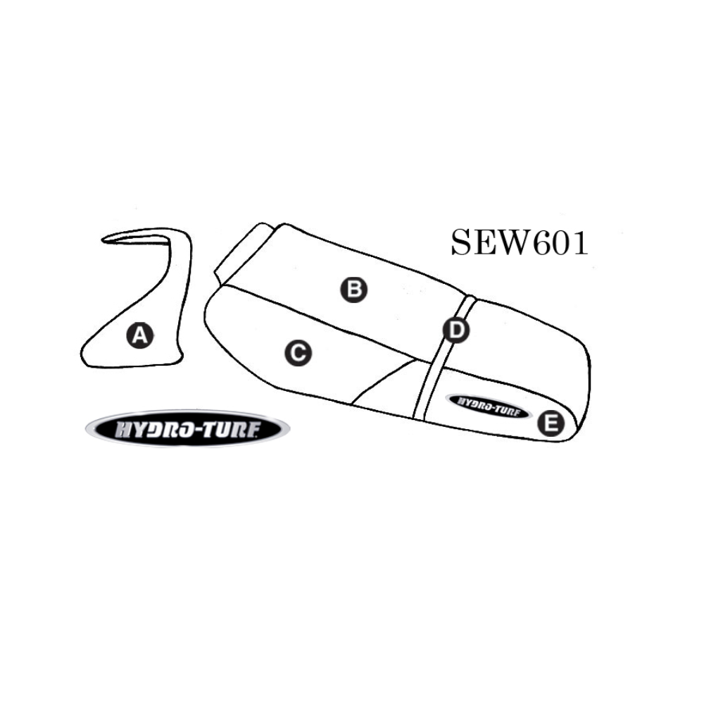 Hydro-Turf Seat Cover for Kawasaki ZXi 1100 (98-03) W/Cowling Cover