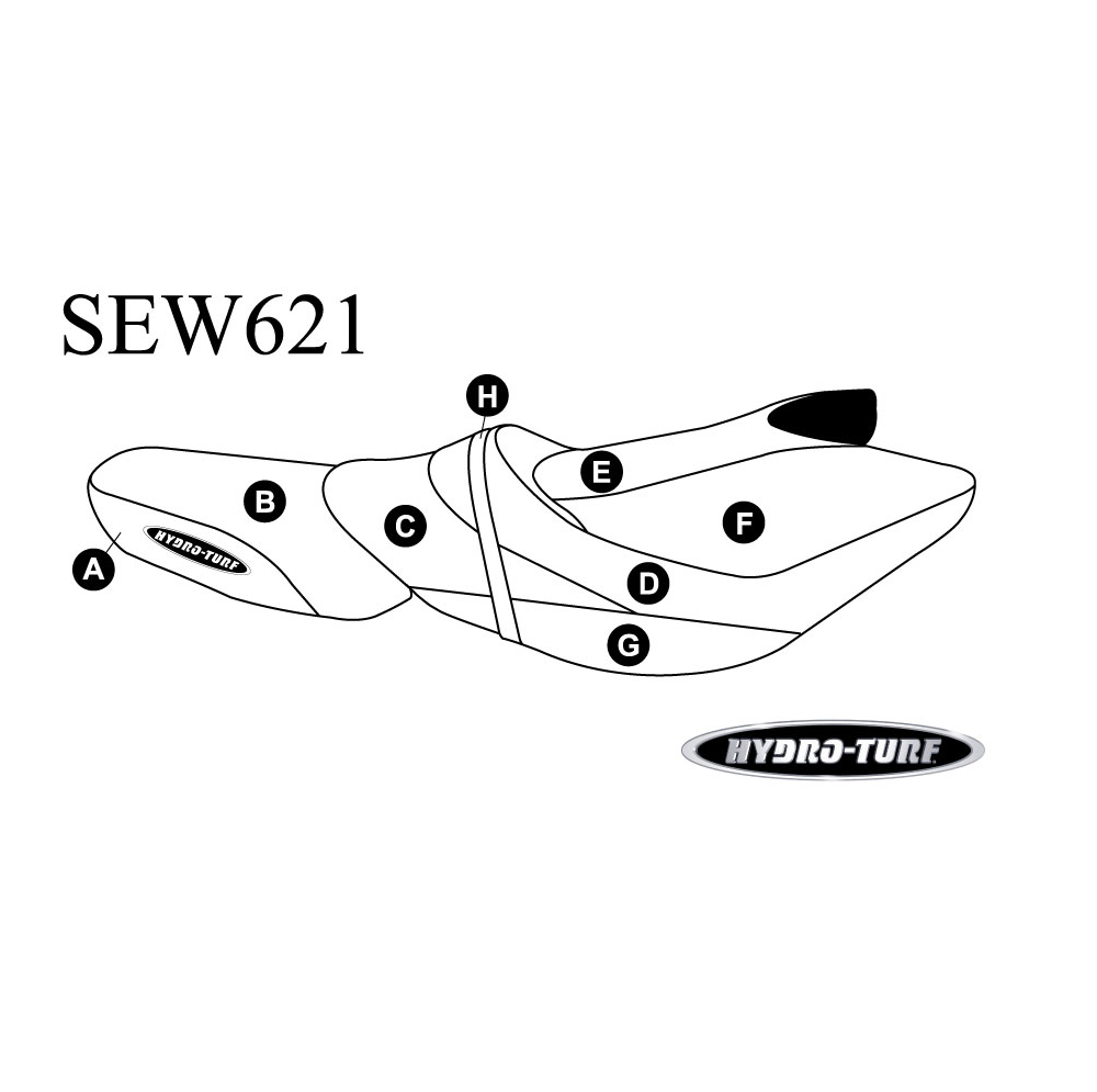 Hydro-Turf Seat Cover for Kawasaki Ultra 310R / 310X SE (14-16)