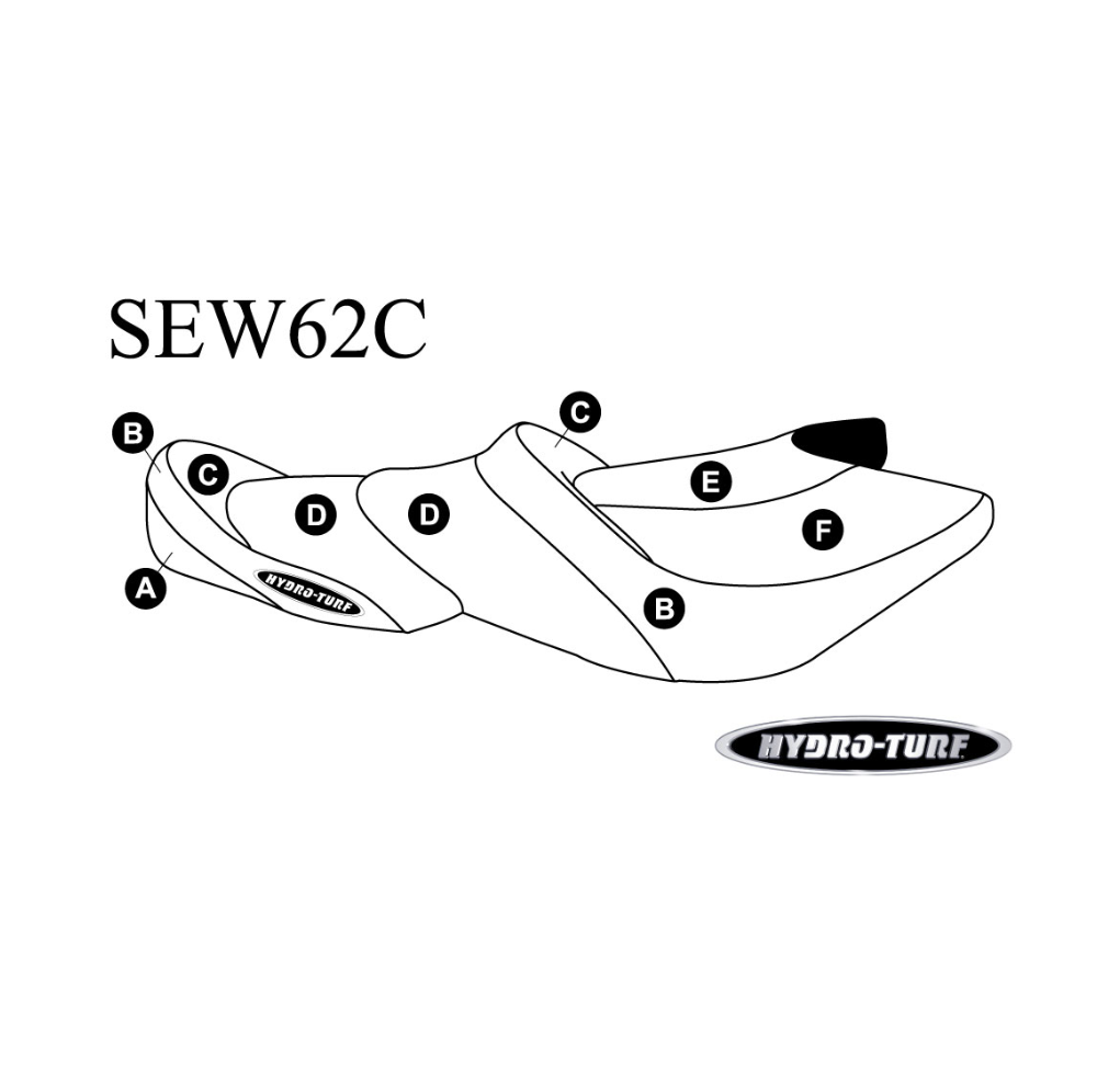 Hydro-Turf Seat Cover for Kawasaki Ultra 260 LX (10-12) / Ultra LX, 250 LX, 300 310 LX (11-16)