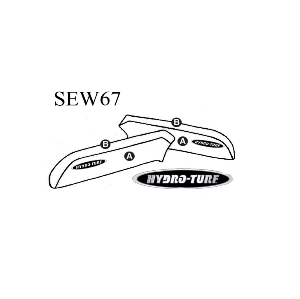 Hydro-Turf Seat Cover for Kawasaki 750 SX Side Covers only (no plastic components)