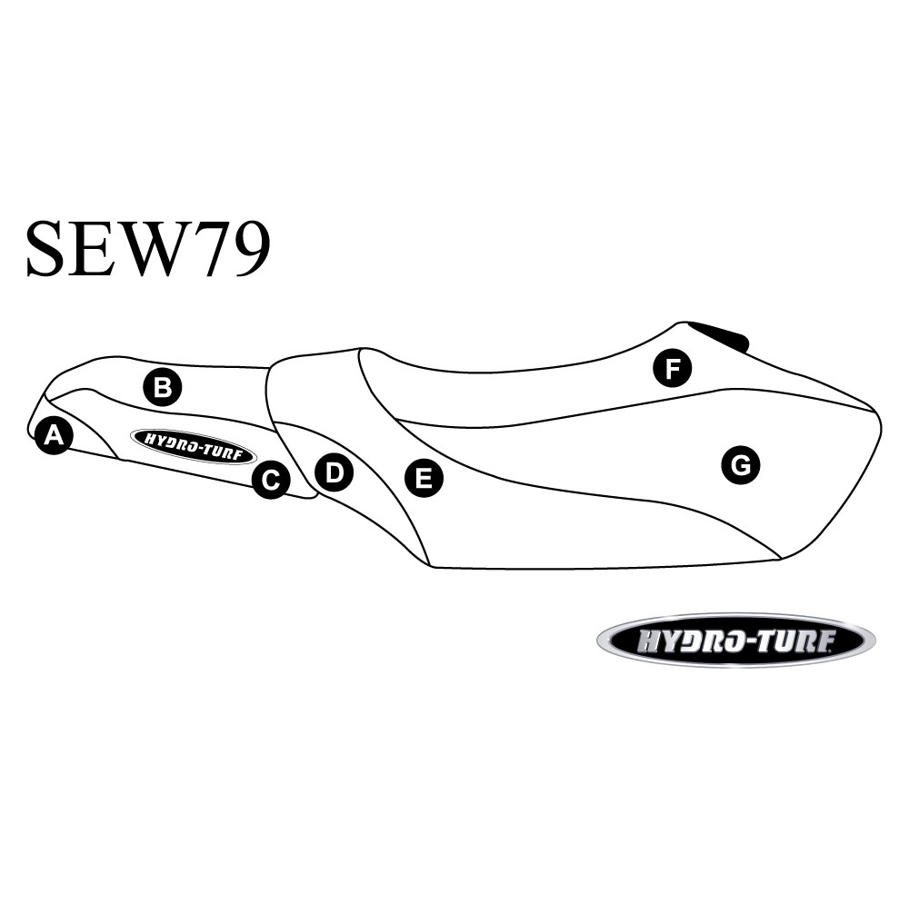 Hydro-Turf Seat Cover for Yamaha GP Family (Pre 99), GP1200R (99)