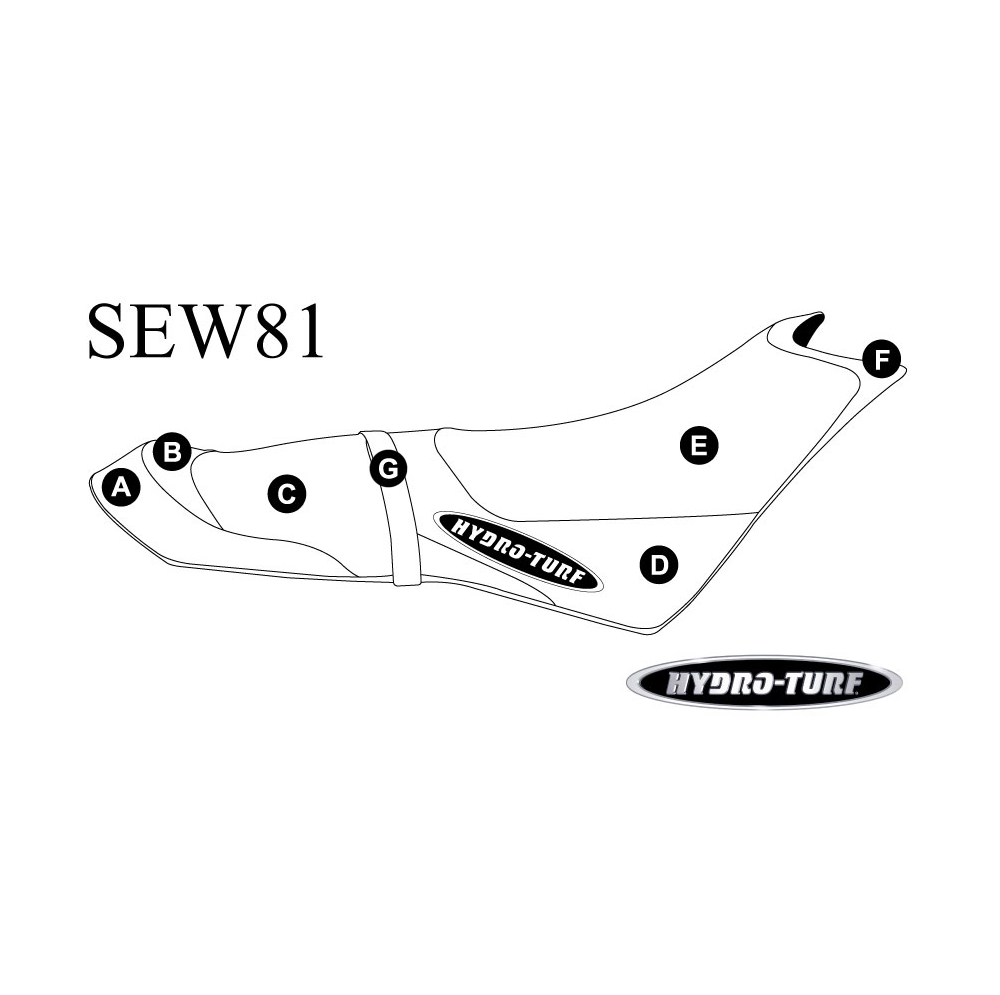 Hydro-Turf Seat Cover for Sea-Doo Spark Trixx 2-Up (14-20)