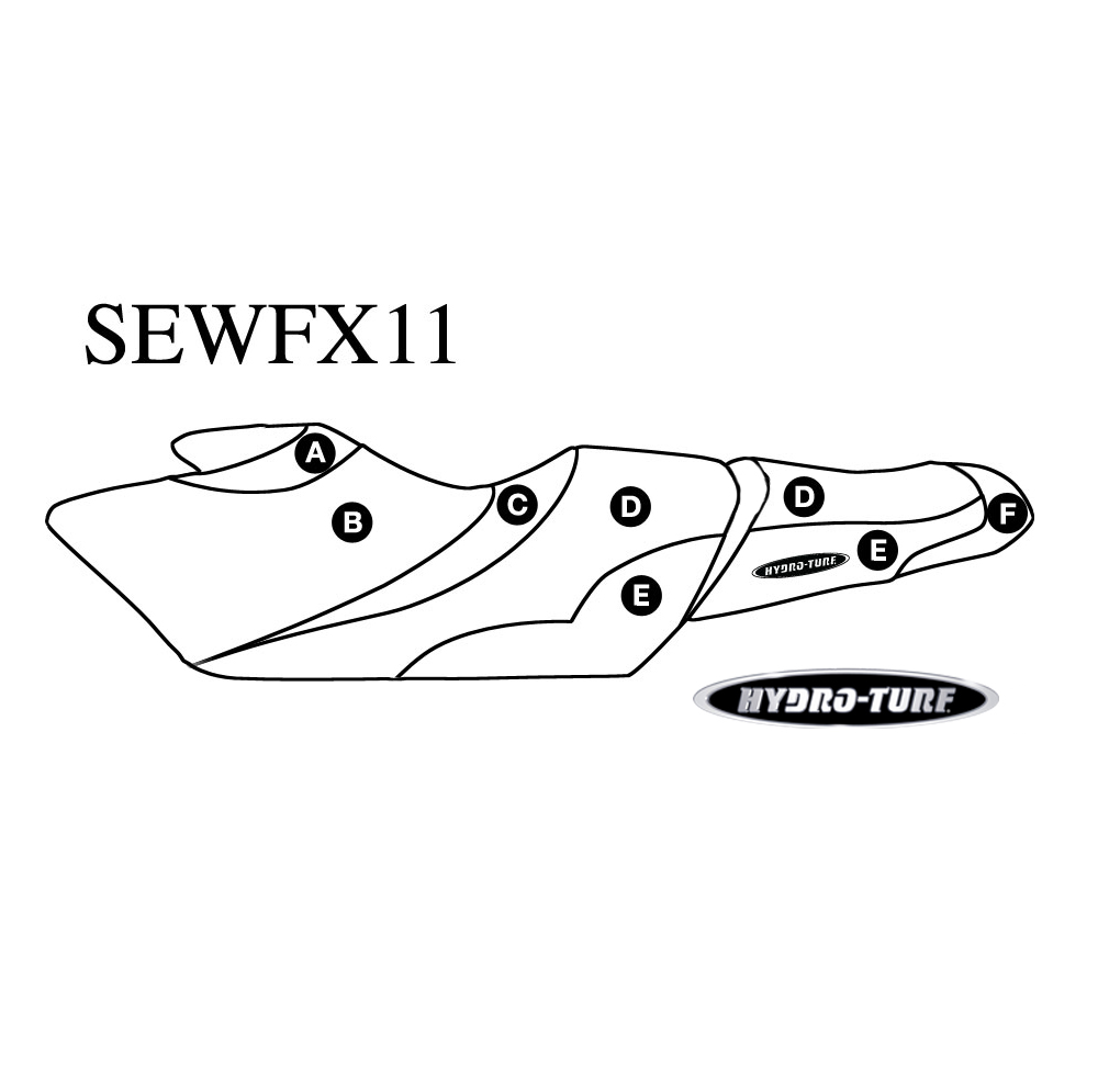 Hydro-Turf Seat Cover for Yamaha FX HO FX SHO (12-16) / FX SVHO (14-16)