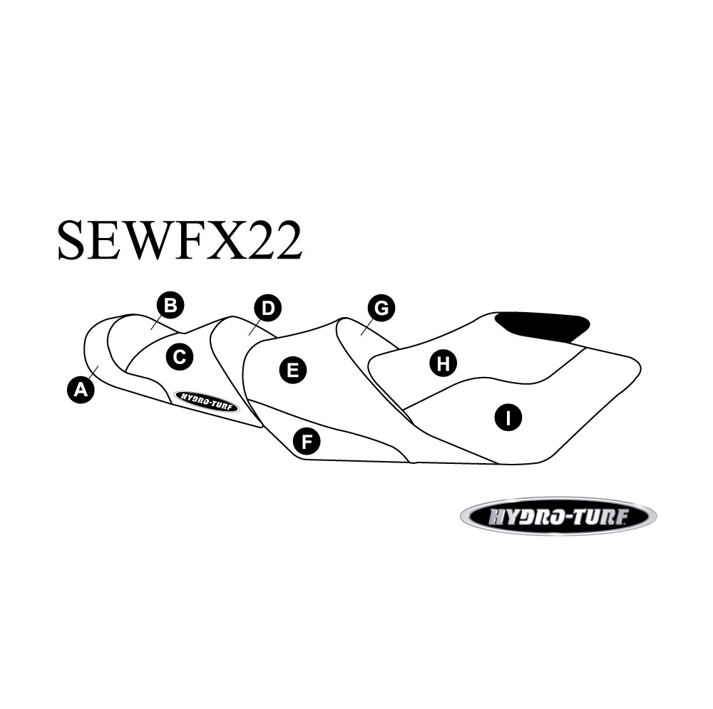 Hydro-Turf Seat Cover for Yamaha FX Cruiser HO 14-18/FX Cruiser SHO/FX Cruiser SVHO LTD 14-18