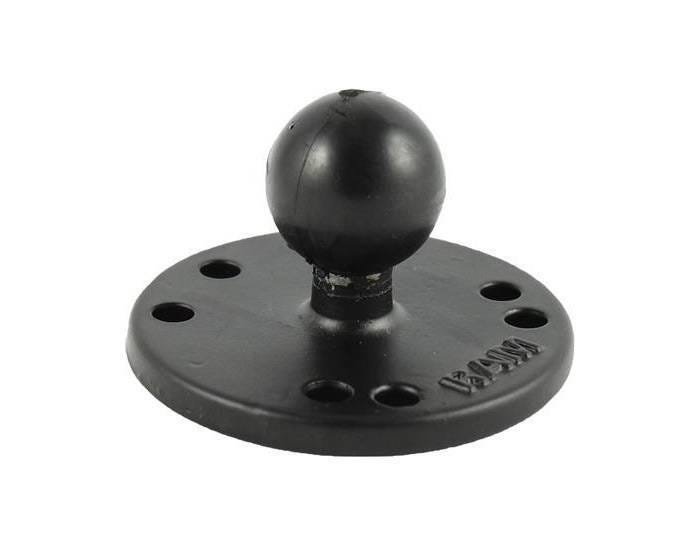 RAM Mounts 2.5″ Round Plate with AMPs Hole Pattern – B Size 1″ Ball