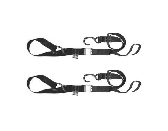 1-1/2″ Fat Straps with Soft Tye and Secure Hooks – 6ft – Black
