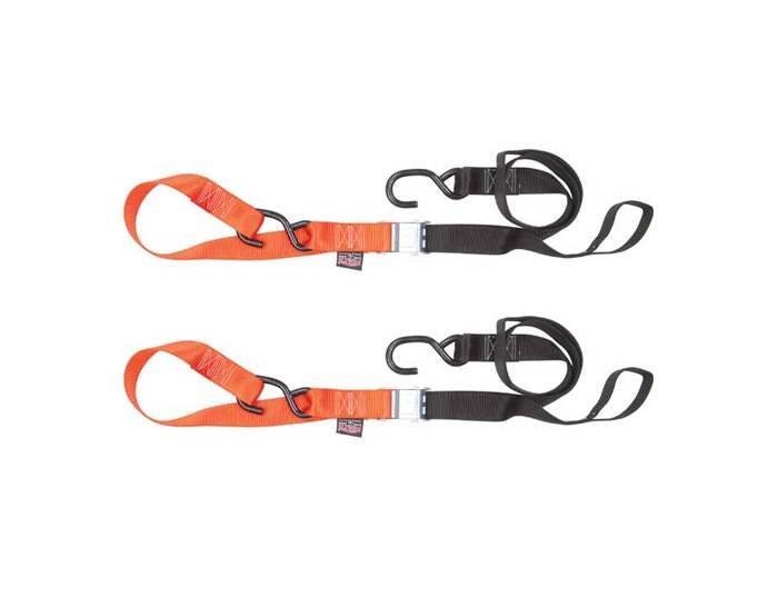 1-1/2″ Fat Straps with Soft Tye and Secure Hooks – 6ft – Orange