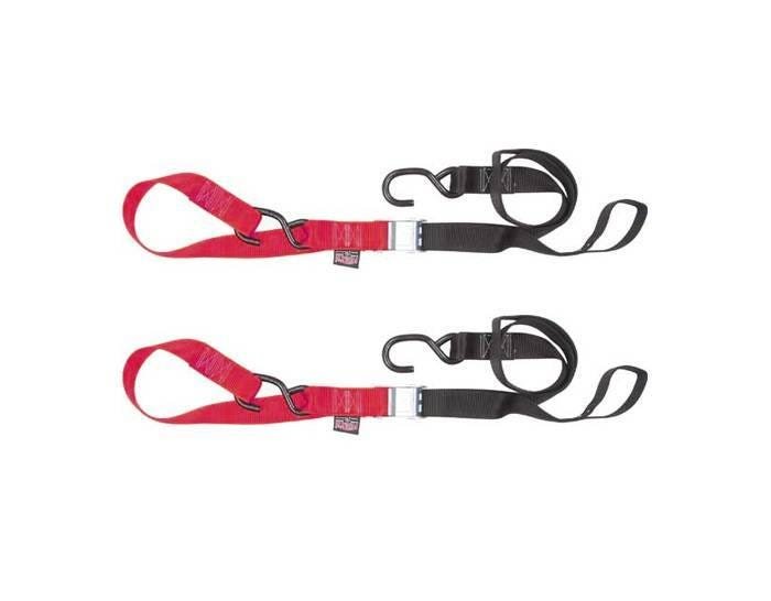 1-1/2″ Fat Straps with Soft Tye and Secure Hooks – 6ft – Red