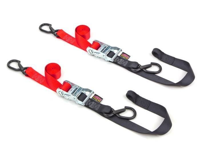 1-1/2″ Fat Straps, Soft Stye, Secure Hooks – 6ft – Red