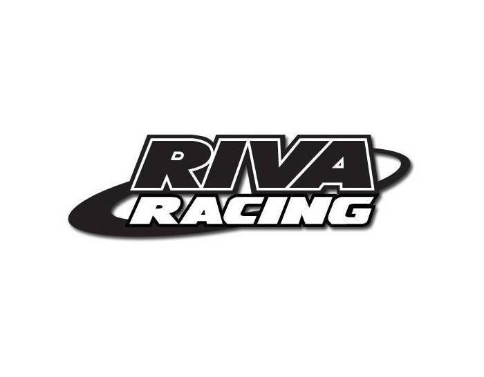 Riva Racing Circle Decal, 6In Black 2