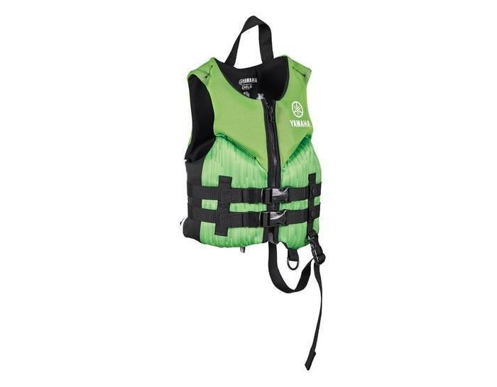 Yamaha Neoprene 2-Buckle PFD- Child – Green/Black