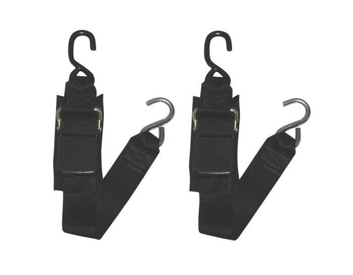Yamaha Deluxe 2′ Transom Tie Downs – Black – Non-Branded