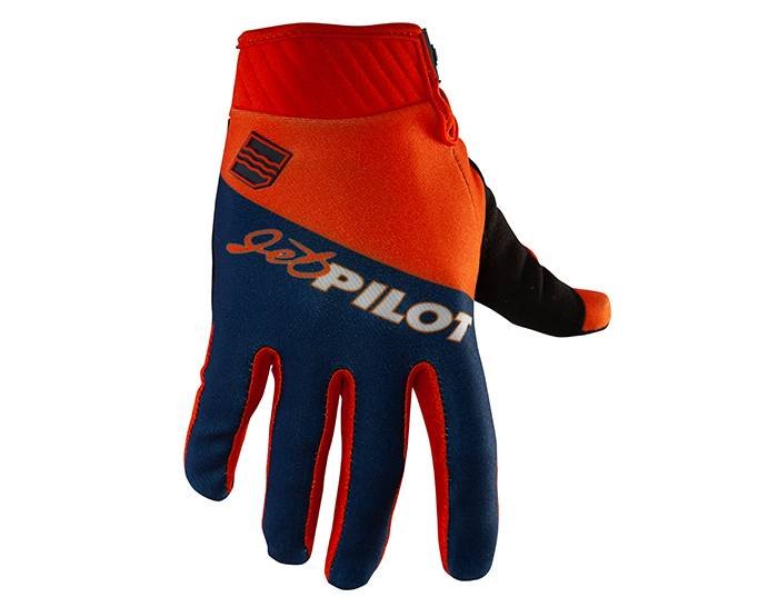 JetPilot Vintage Class Glove – Navy/Orange – X-Small