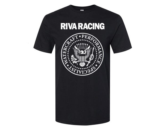 riva racing sedated tee black b