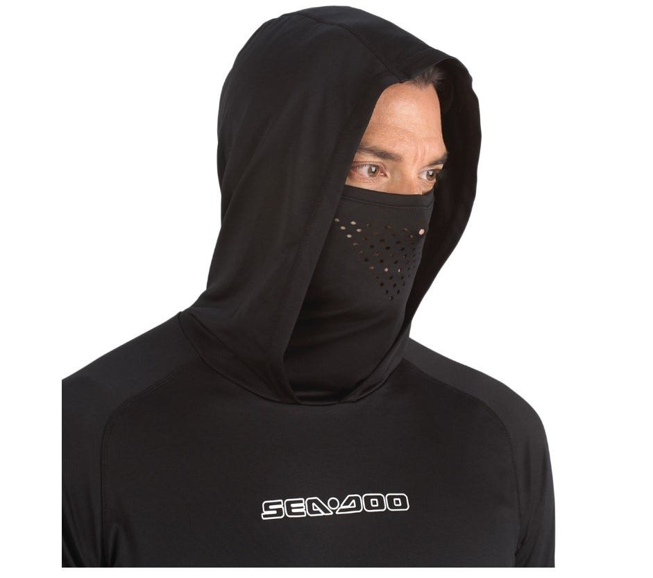 Sea-Doo'S Men'S Uv Protection Hooded Shirt 5 Sea-Doo's Men's UV Protection Hooded Shirt - Image 3