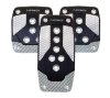 NRG Aluminum Sport Pedal M/T – Black w/Silver Carbon