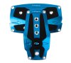 NRG Brushed Aluminum Sport Pedal A/T – Blue w/Black Rubber Inserts
