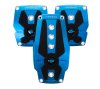 NRG Brushed Aluminum Sport Pedal M/T – Blue w/Black Rubber Inserts