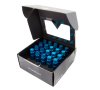 NRG 700 Series M12 X 1.5 Steel Lug Nut w/Dust Cap Cover Set 21 Pc w/Locks & Lock Socket – Blue