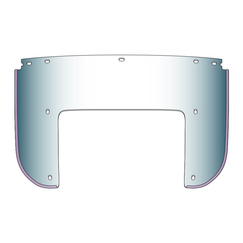 National Cycle Heritage Bottom Replacement Beaded Windshield 7 Bolt-Clear