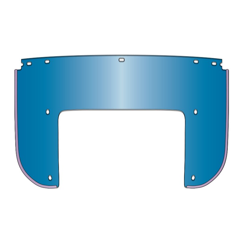 National Cycle Heritage Bottom Replacement Beaded Windshield 7 Bolt-Blue