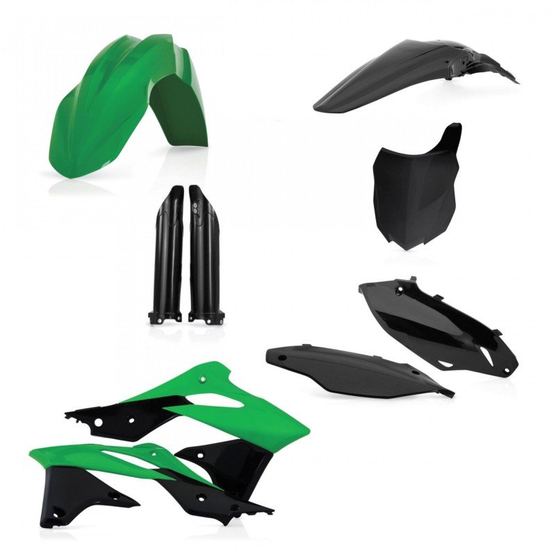 Acerbis 13-16 Kawasaki KX250F Full Plastic Kit – Green/Black Original 13