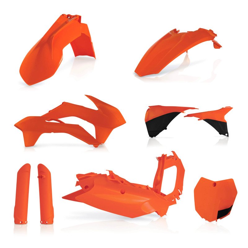 Acerbis 15-16 KTM SX125/150/ SX250/XC/ SX-F/XC-F Full Plastic Kit – Orange/Black