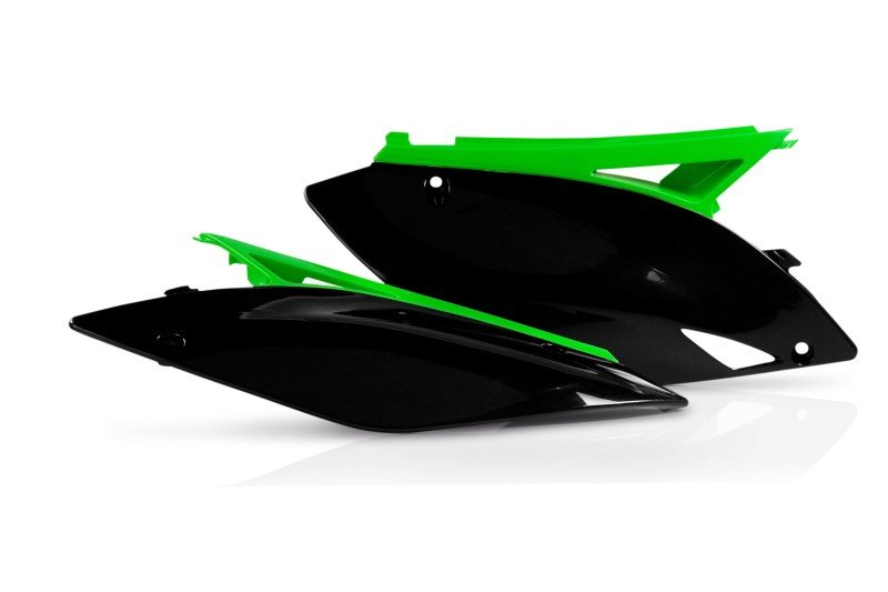 Acerbis 09-12 Kawasaki KX250F/ KX450F Side Panels – Black/Green
