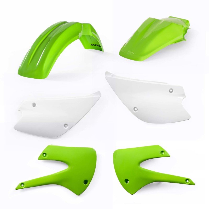 Acerbis 01-13 Kawasaki KX85/100/ 03-06 Suzuki RM100 Plastic Kit – Green/White Original 05